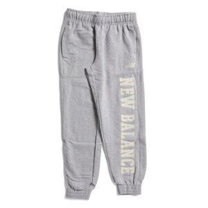 NEW BALANCE GREY HEATHER boys french terry joggers
